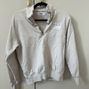 soulcycle katie quarter zip sweatshirt